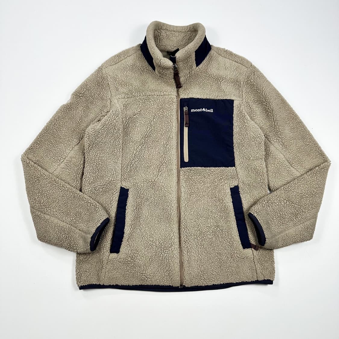 몽벨 마운틴 아이보리 쉐르파 후리스 자켓 (S) 상품이미지2