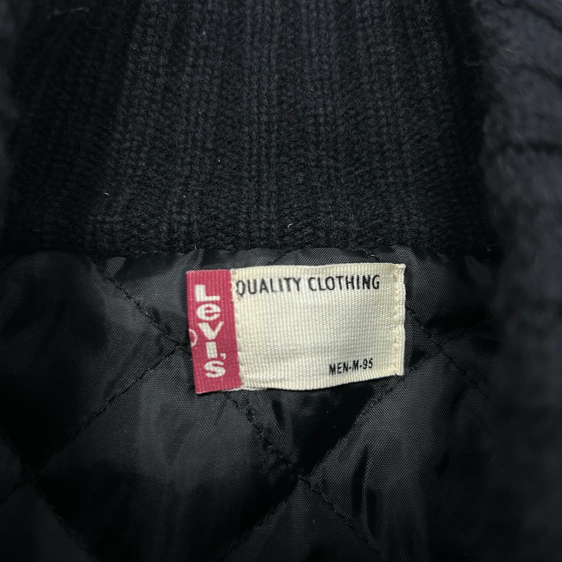 리바이스 울 스웨이드 누빔 니트집업(M) 상품이미지2