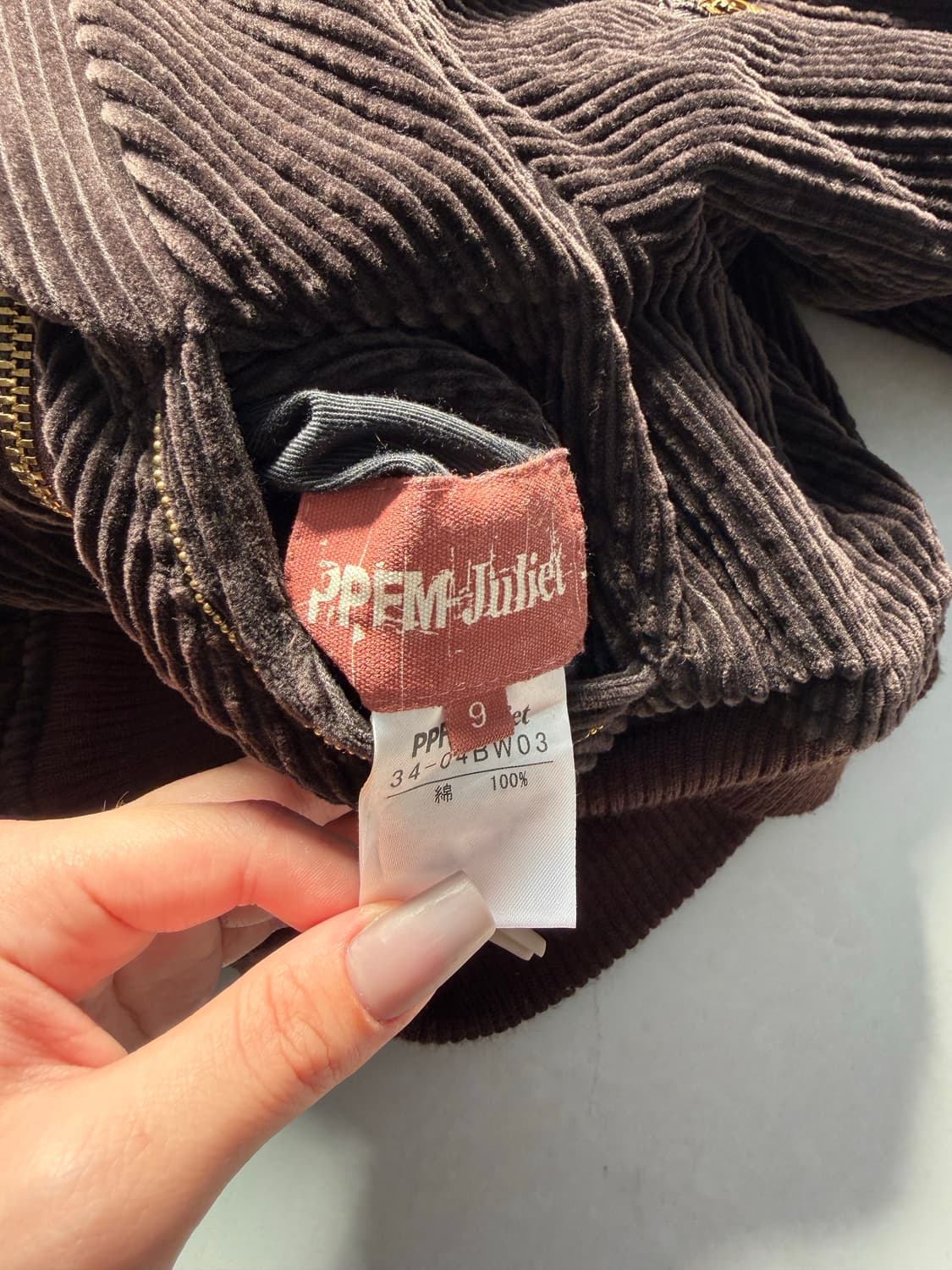 PPFM 브라운 골덴 크롭 자켓  상품이미지3