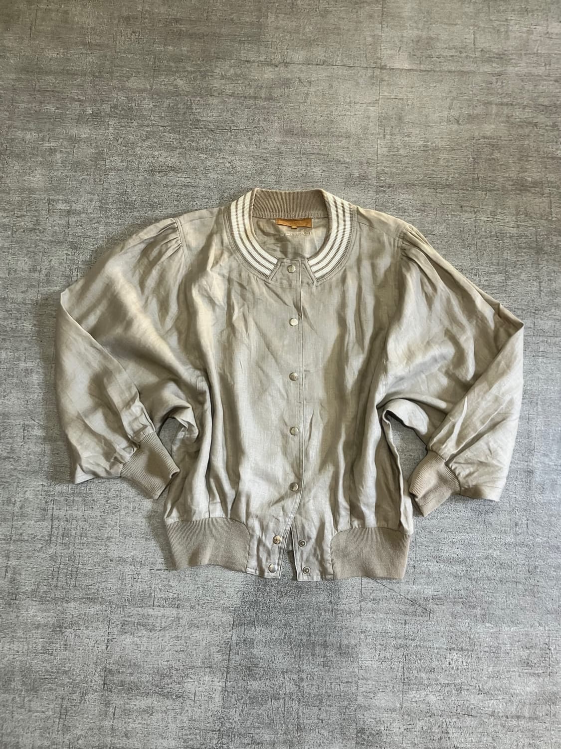 일본빈티지 Lancel 올드스쿨아메카지 아방핏 블루종자켓 상품이미지1