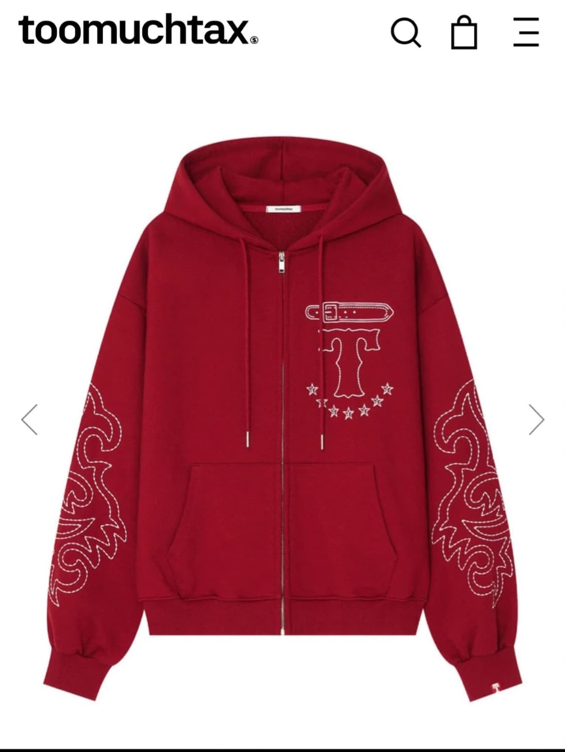 투머치택스 후드집업  상품이미지1