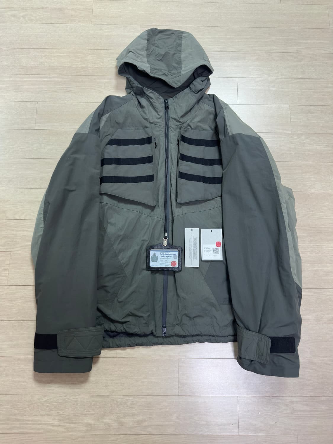 (1) stu 언더마이카 고르크 멀티 테이핑 밀리터리 자켓 문나이트 상품이미지2