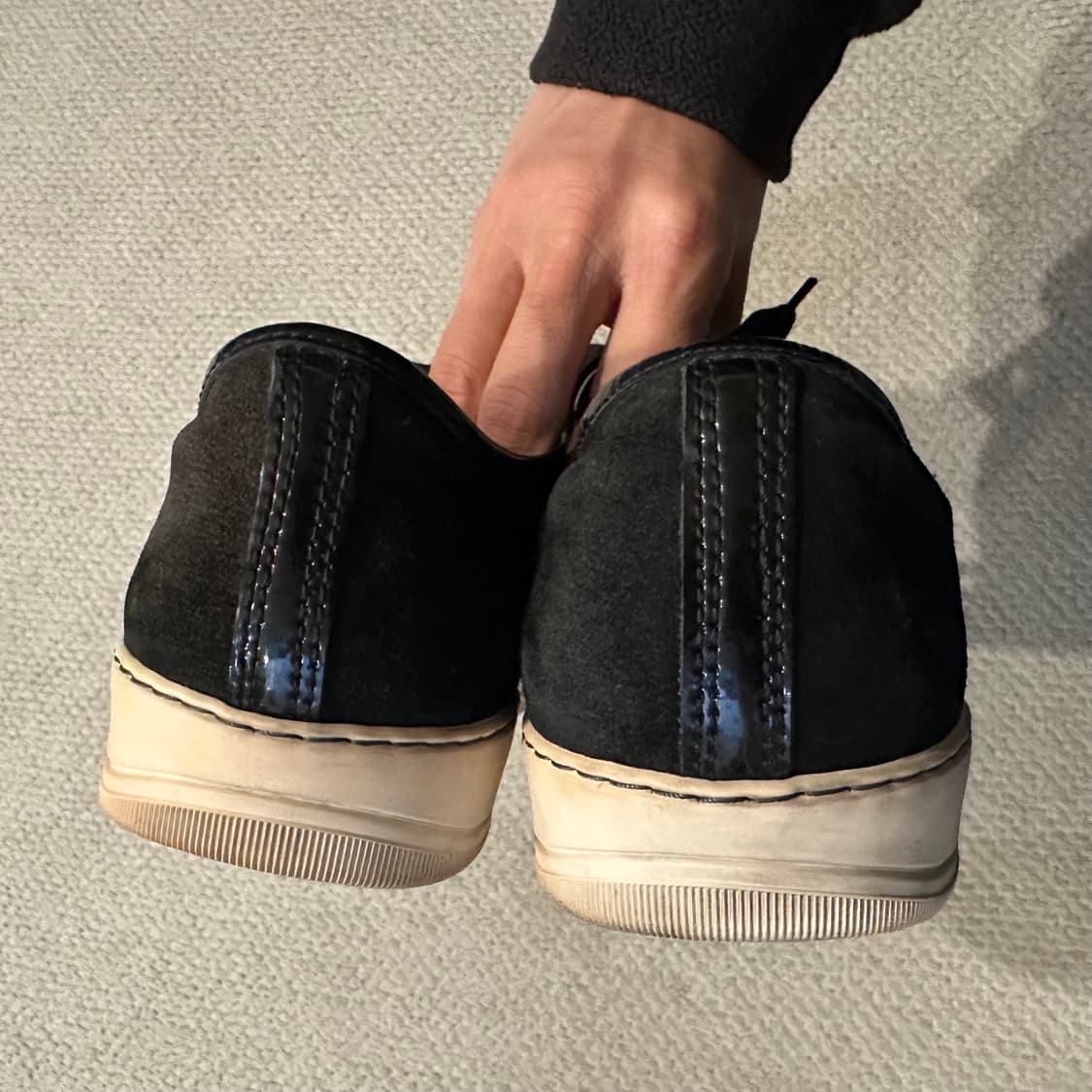 랑방 Lanvin 벨루어 스웨이드 스니커즈 상품이미지7