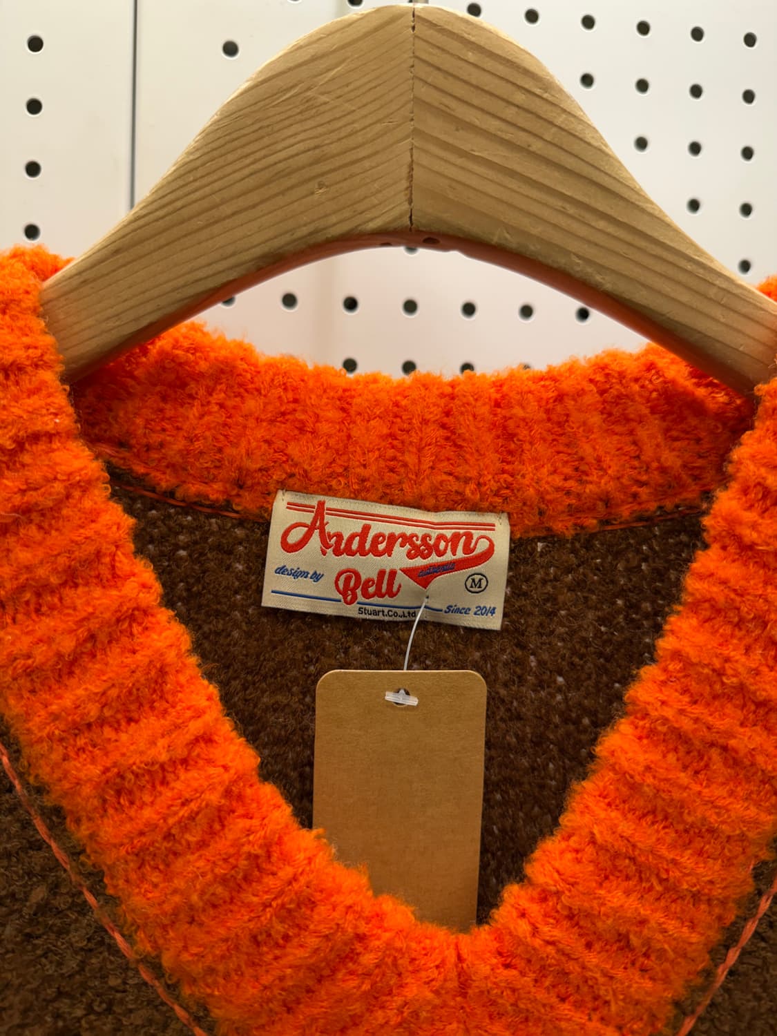 앤더슨벨 멀티 컬러블록 브이넥 니트 U1043 상품이미지5