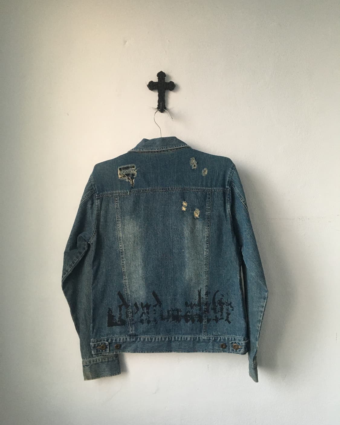 Printing point denim jacket 상품이미지3