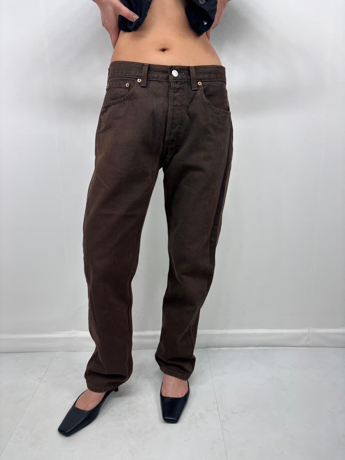 LEVIS 501 WASHED BROWN 상품이미지6