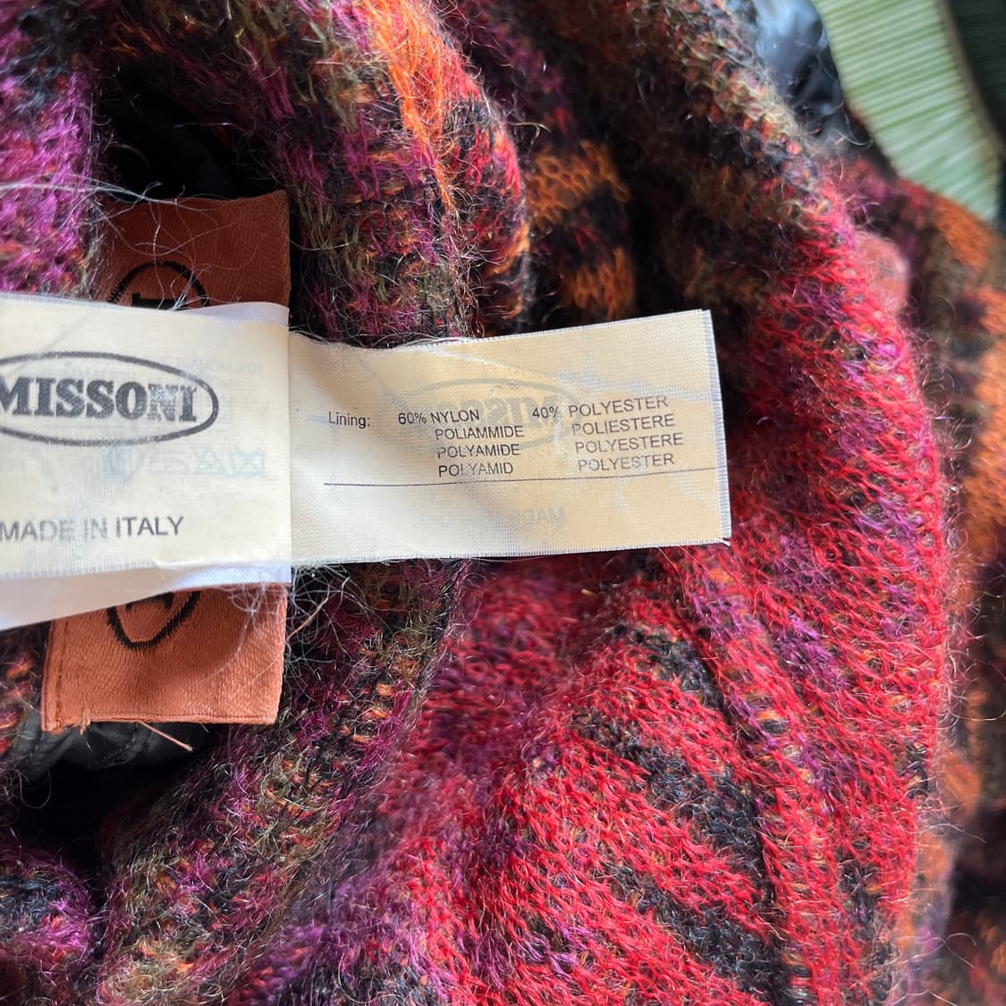  00s MISSONI 모헤어 시그니처 리버시블 코트  상품이미지9