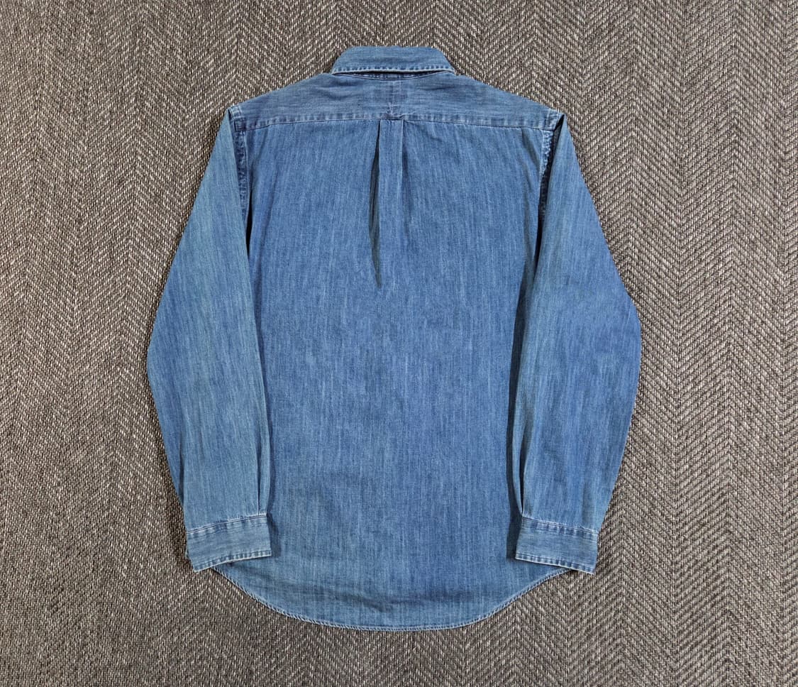 신형 QR 폴로 랄프로렌 클래식핏 샴브레이 데님셔츠 상품이미지2