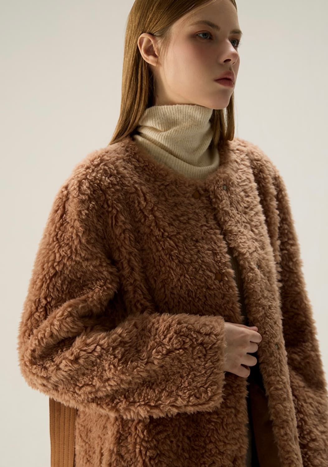 UVA 양모 롱코트 55사이즈 상품이미지2