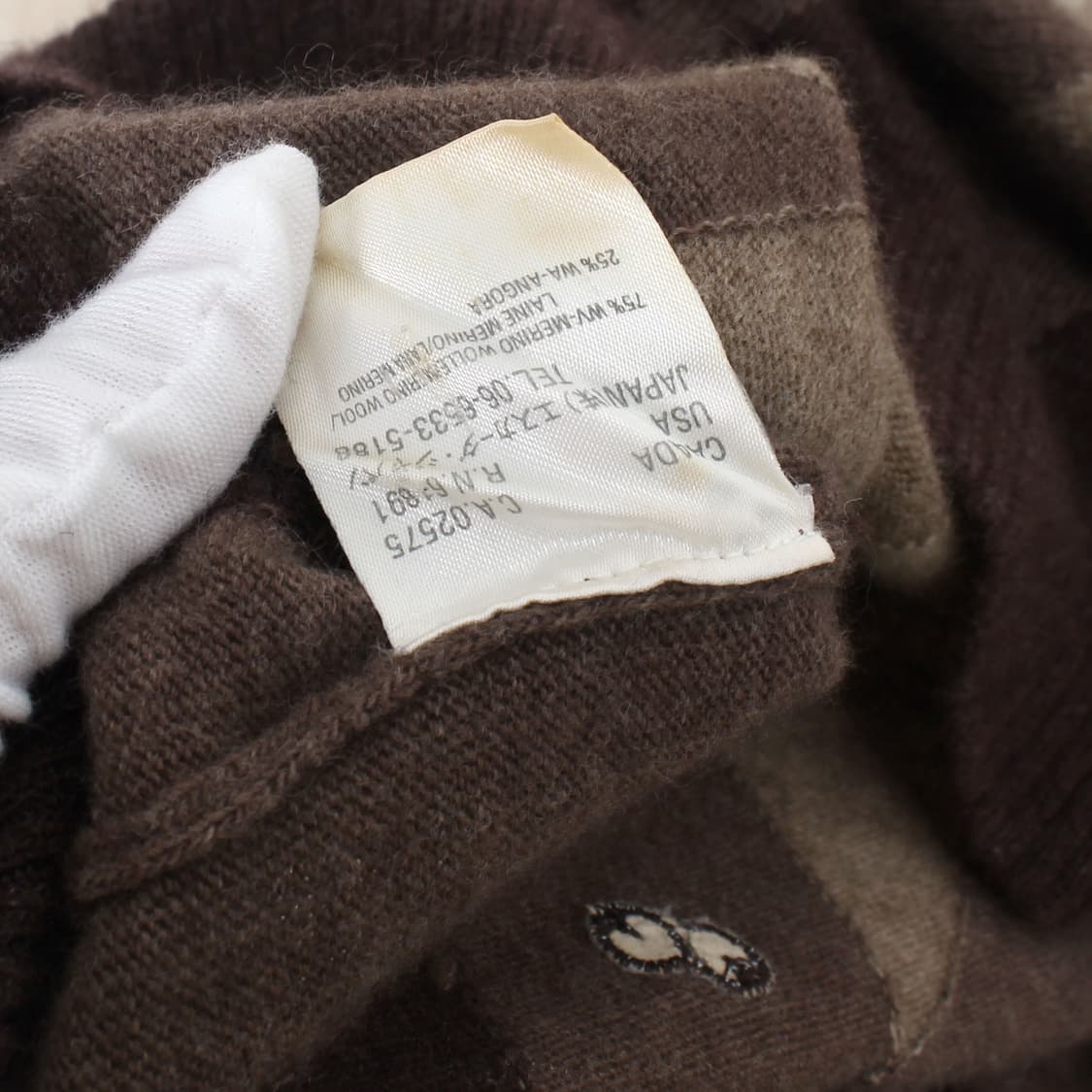 에스까다 스포츠 Escada 앙고라 울 아가일 베이지 칼라 니트 상품이미지9