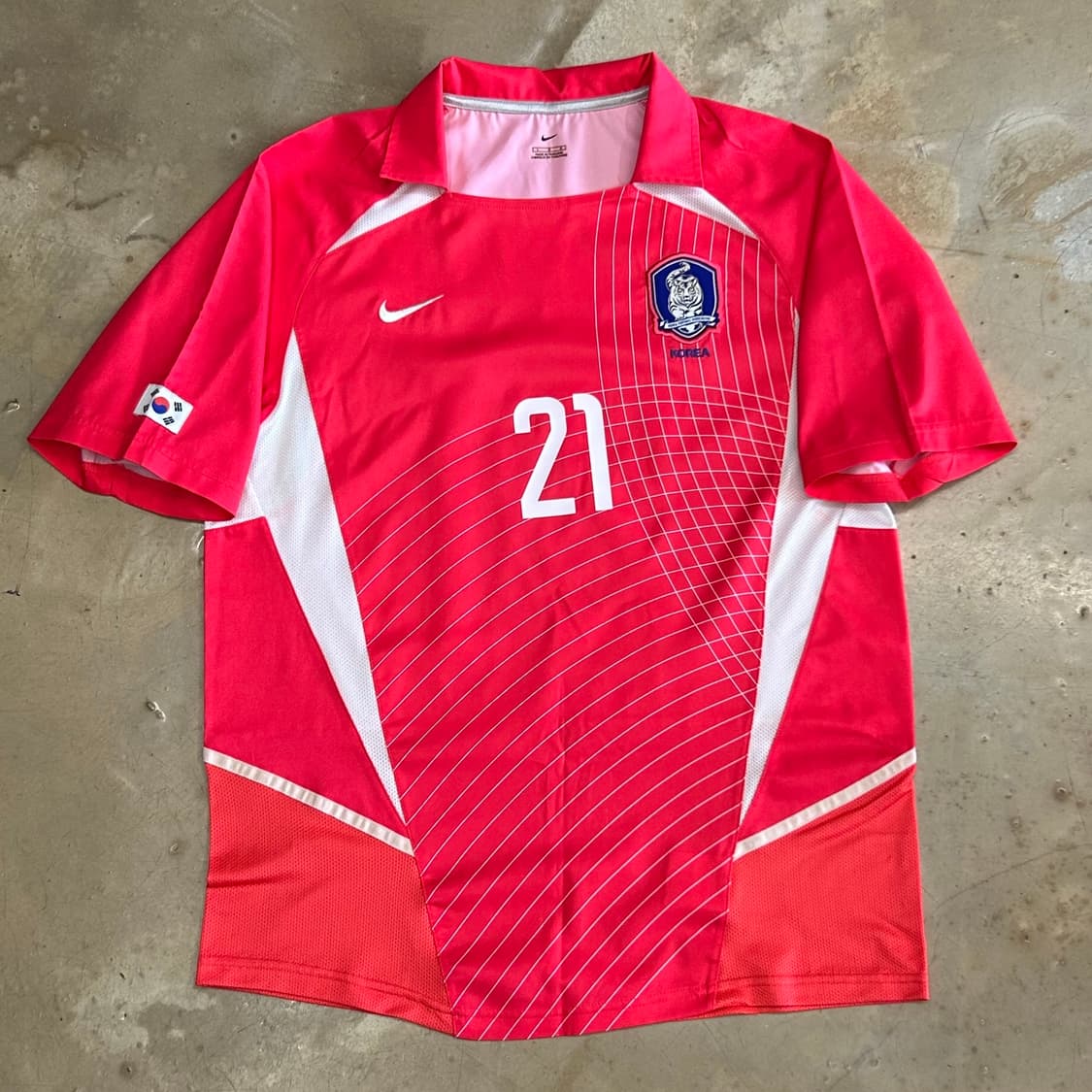 L 나이키 대한민국 국가대표 No.21 박지성 반팔 유니폼 상품이미지3