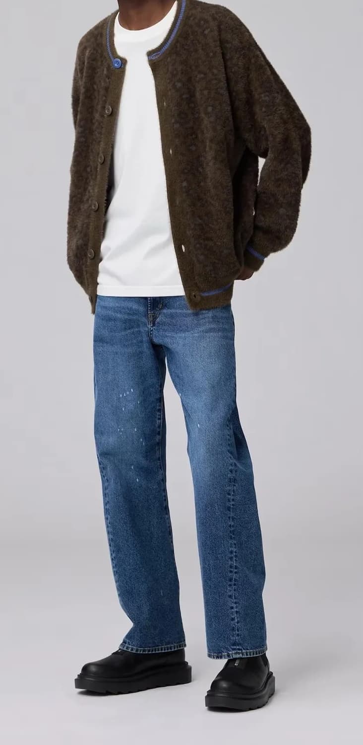 언더커버 x GU 쉐기 크루넥 가디건 [m] 상품이미지3