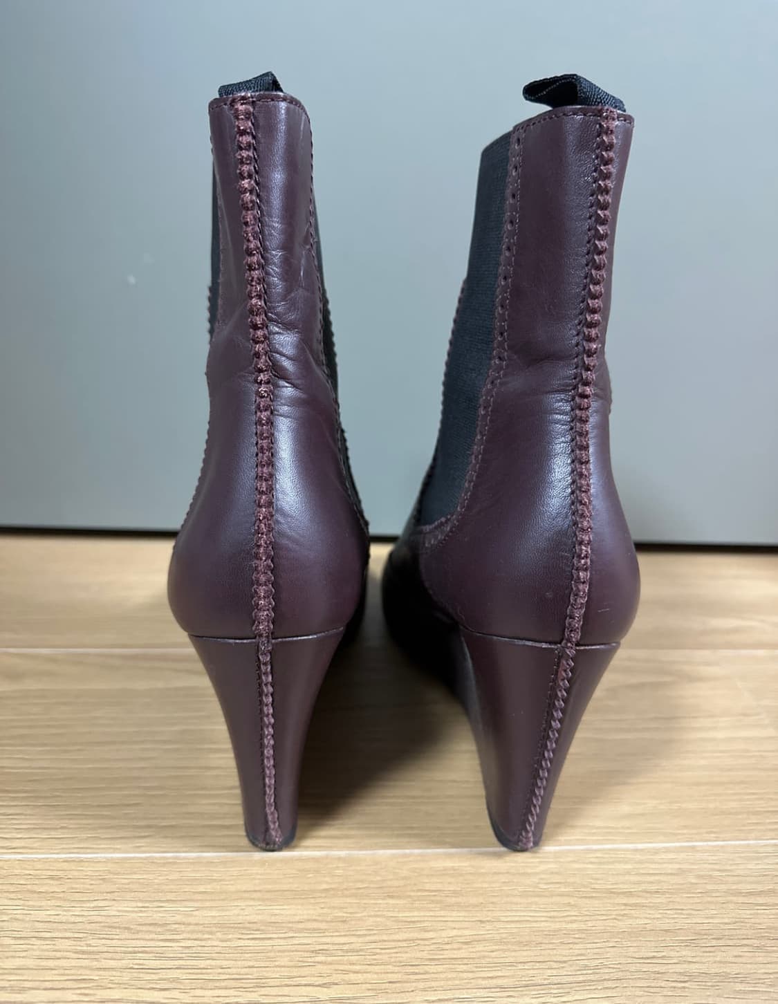 발렌시아가 버건디 힐 부츠 상품이미지3