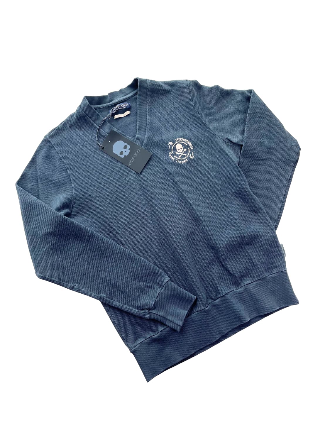 Hydrogen Itary. V넥 맨투맨. (새상품)-택있음. 상품이미지1