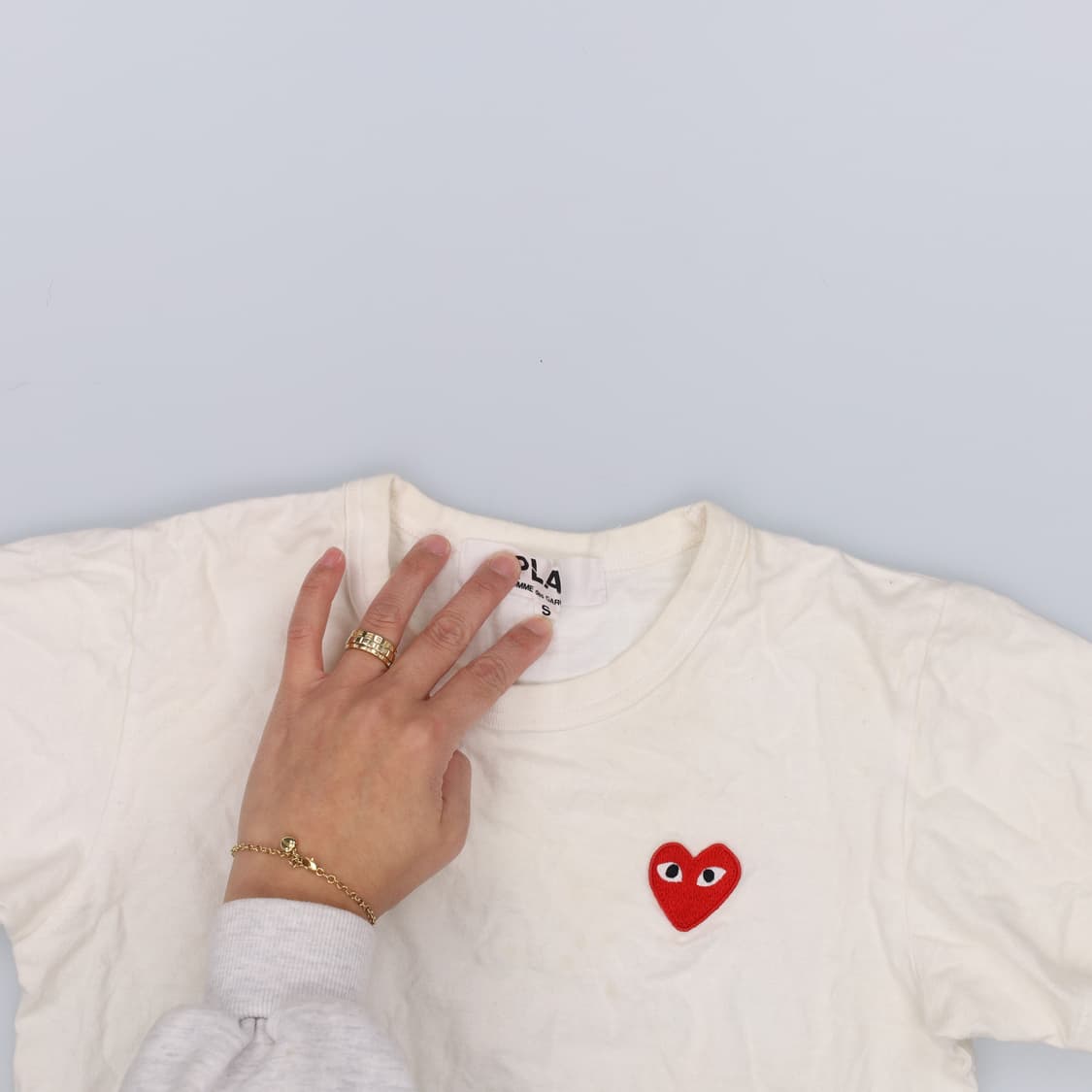 S 하트패치 여성 반팔티 0311H1 상품이미지4