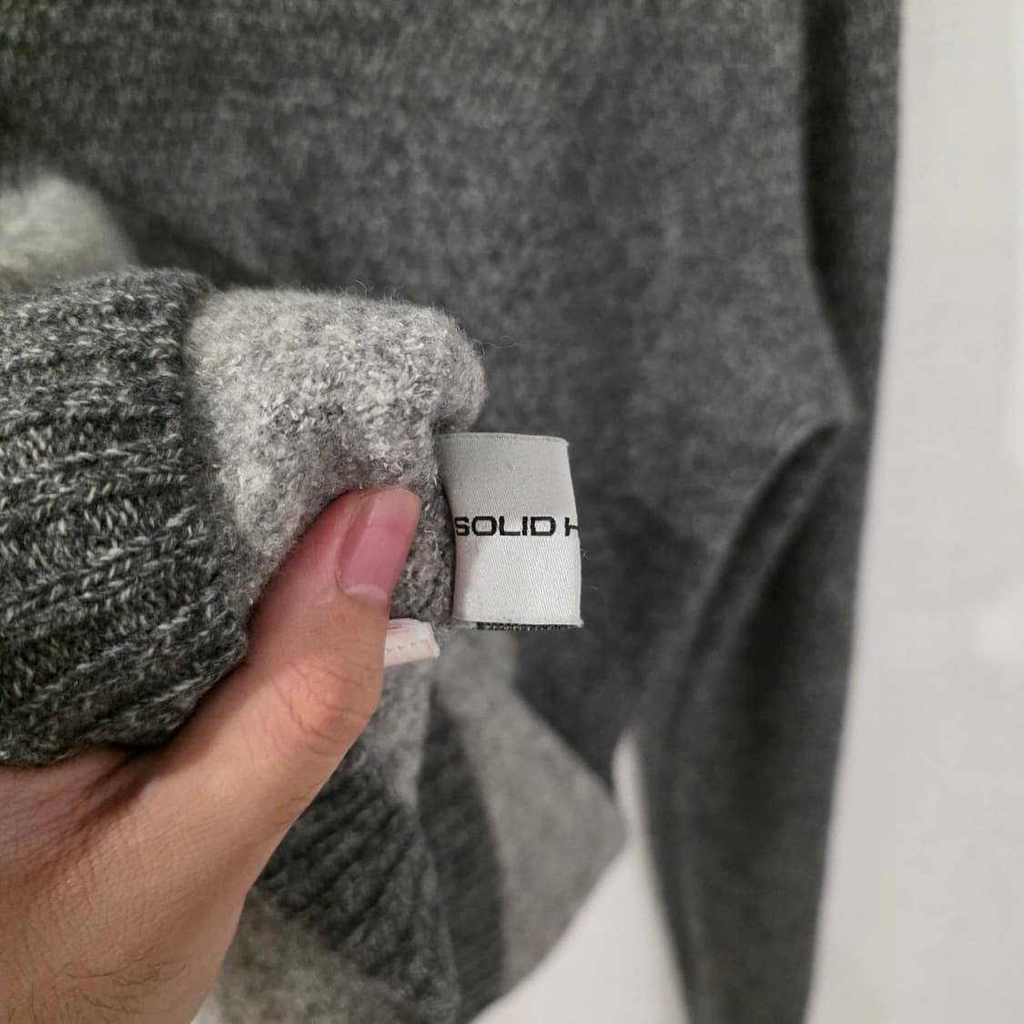 솔리드옴므 여성 배색 니트 상품이미지8