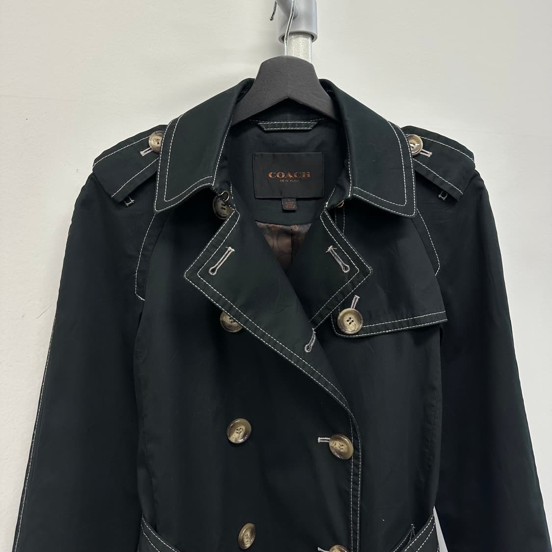 코치 스티치 하프 트렌치코트 자켓 상품이미지2