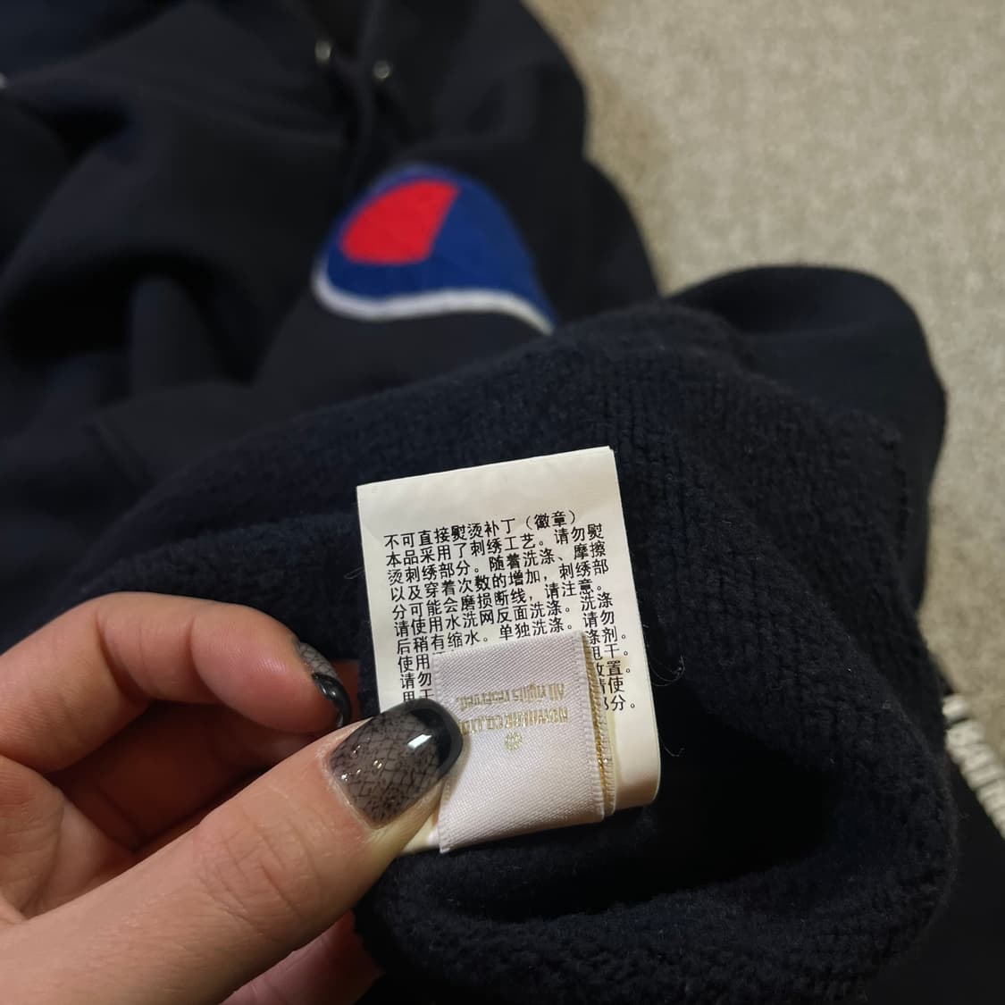 베이프 x 챔피온 빅로고 후드티 상품이미지9