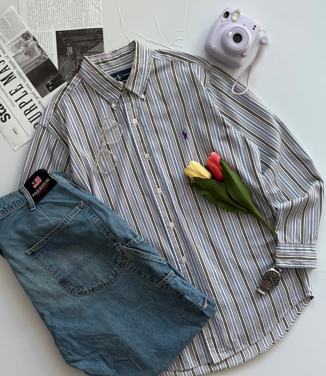 Polo 폴로랄프로렌 스트라이프 셔츠 상품이미지1