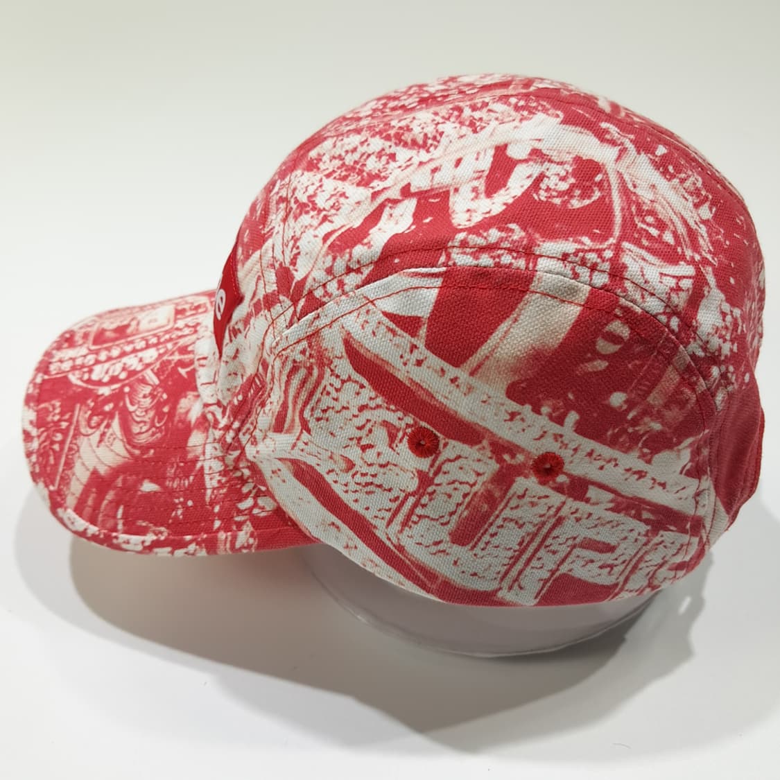 CL738 슈프림 워시드 레드 블링 캠프캡 모자 상품이미지4