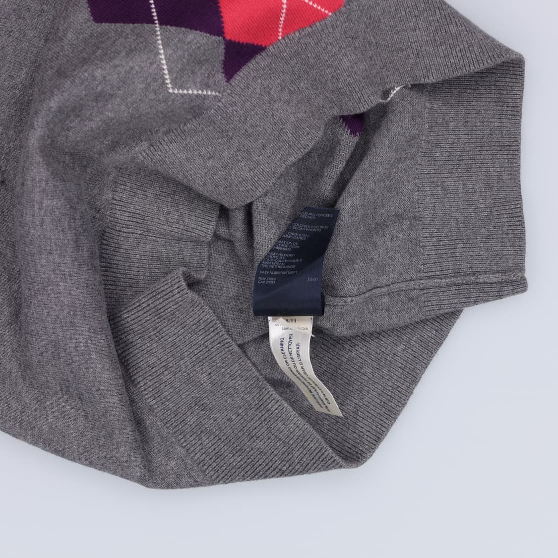 [M] 타미힐피거 여성 아가일패턴 니트 1103HR1 상품이미지6