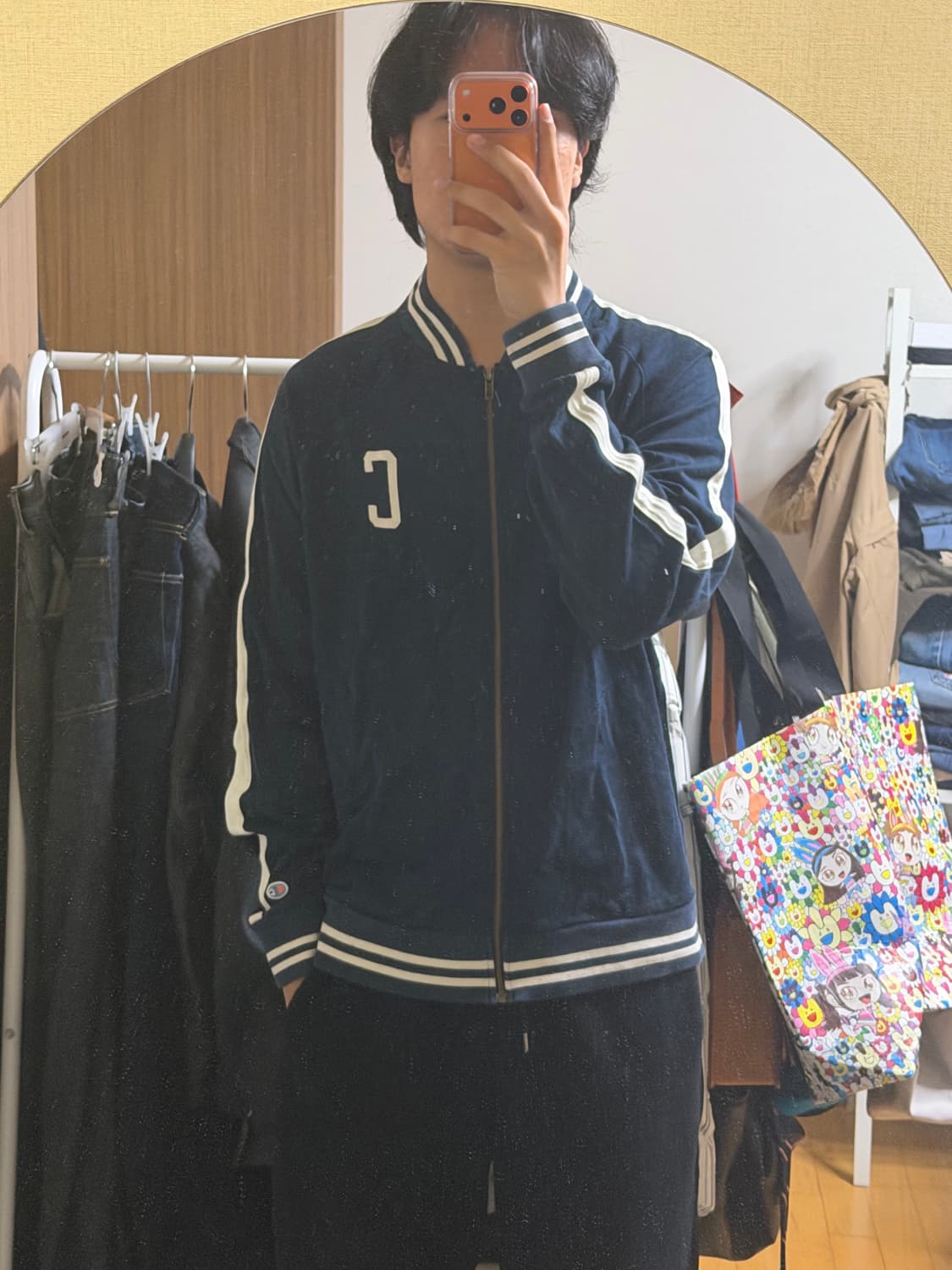 60s 챔피온 러너스택 복각 래글런 트랙자켓 상품이미지3