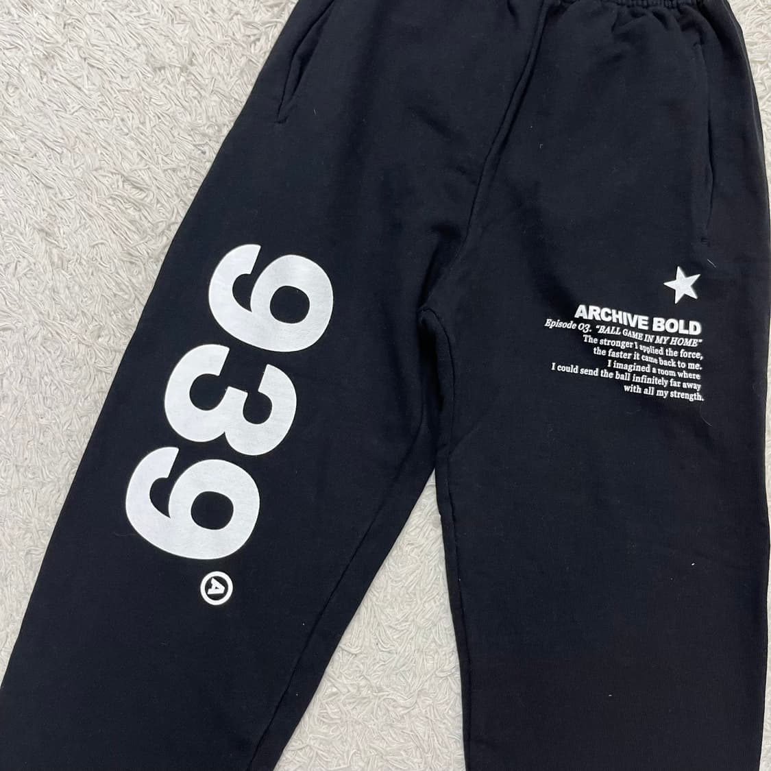 Archive Bold black 939 pants 상품이미지4