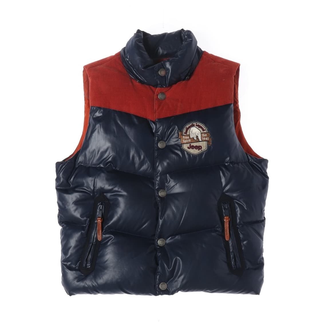 Jeep 아메리칸 레전드 배색 덕다운 패딩 조끼 XL 상품이미지1