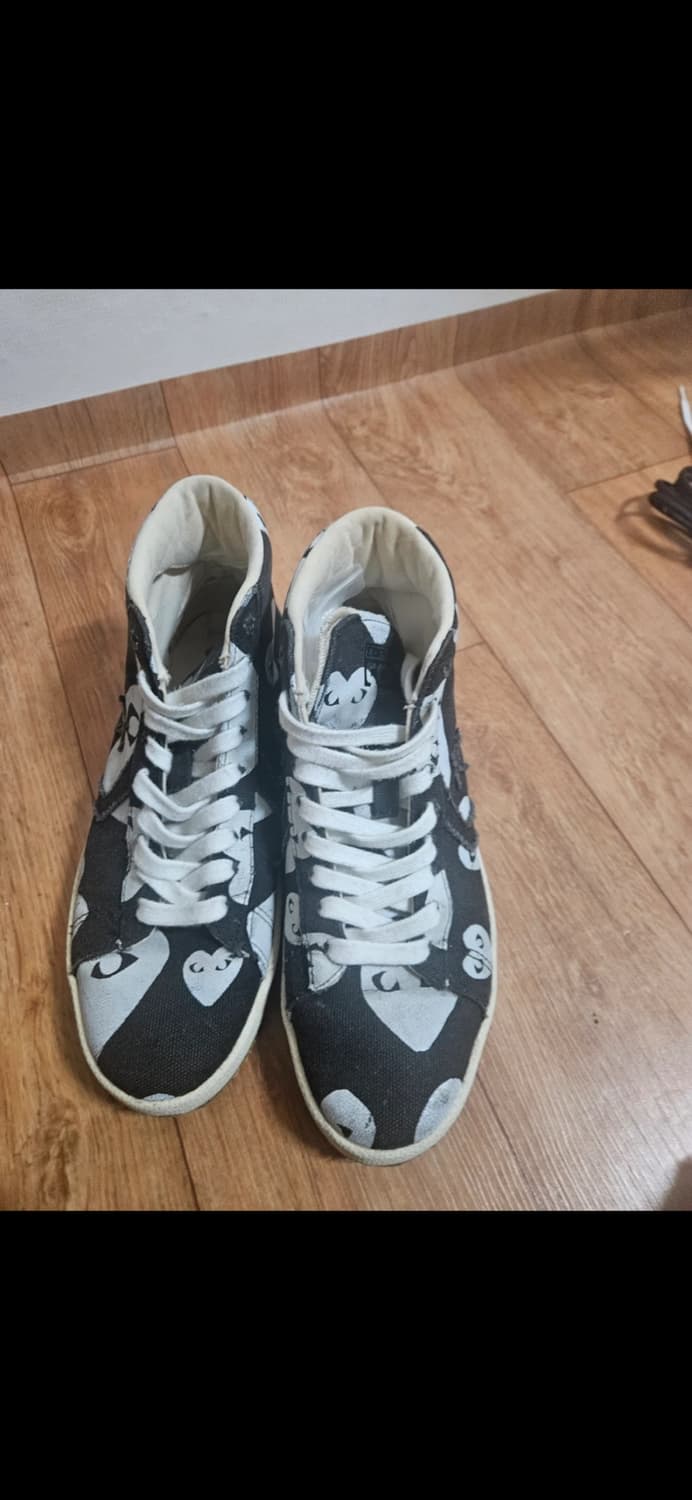 꼼데가르송 컨버스 콜라보 하이탑 스니커즈 250 상품이미지2
