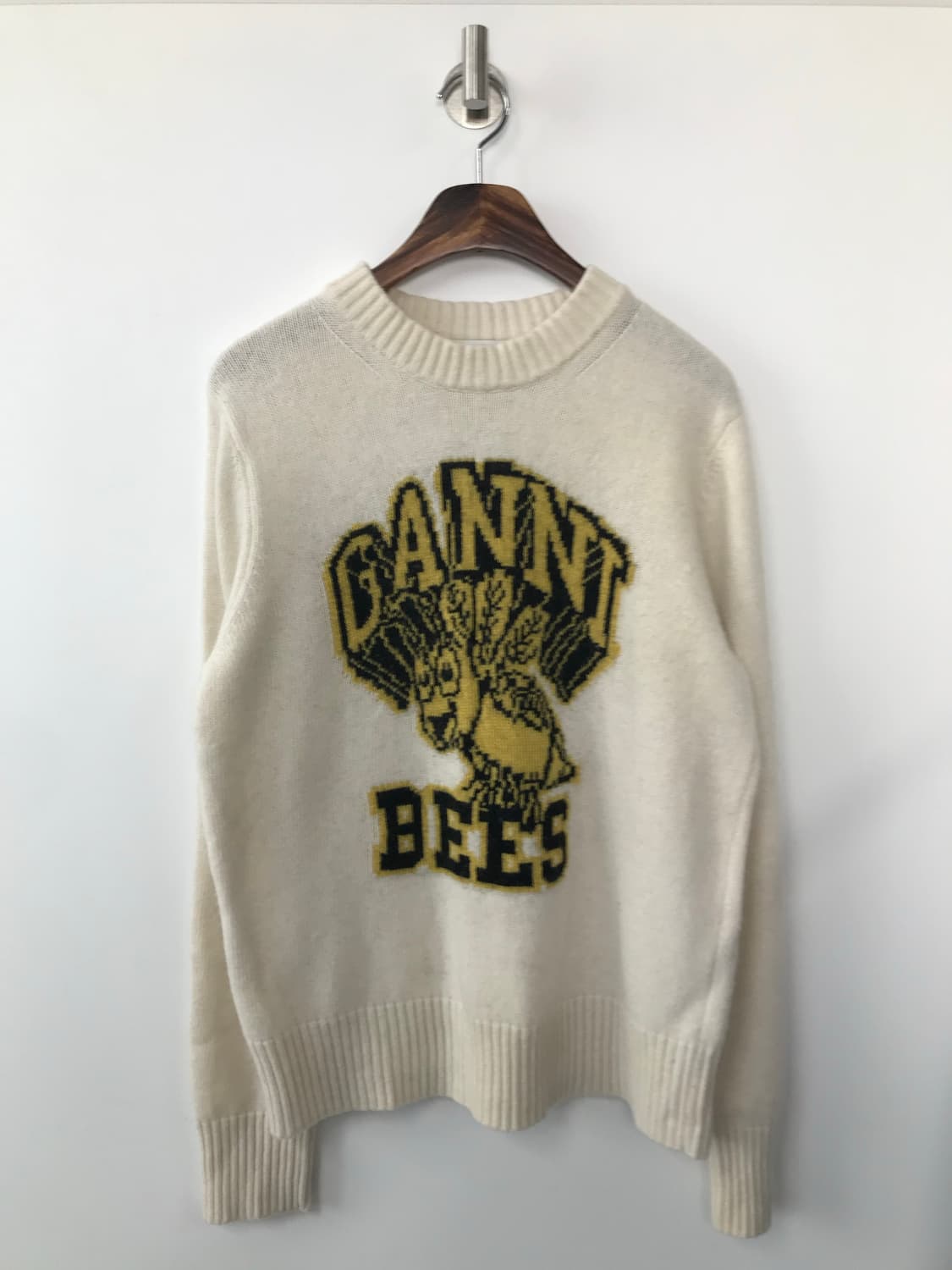 Ganni 가니그래픽 비 모티프 울 블렌드 니트 상품이미지2