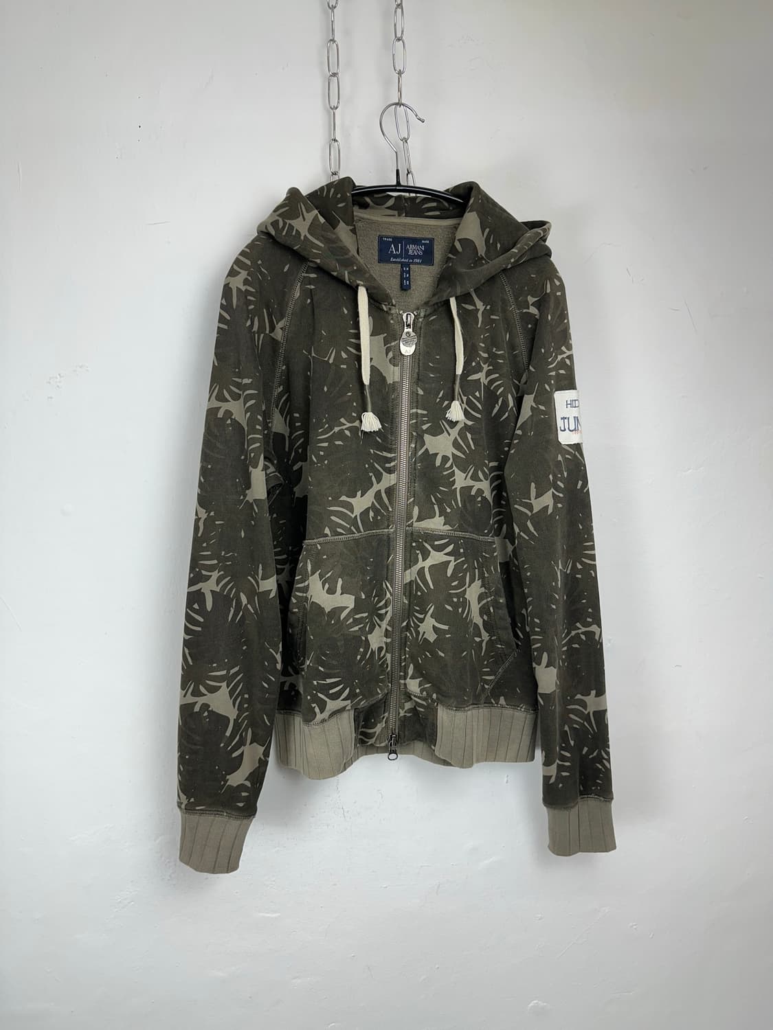 Armani Jeans Hidden Jungle Zip-Up Hoodie 상품이미지4