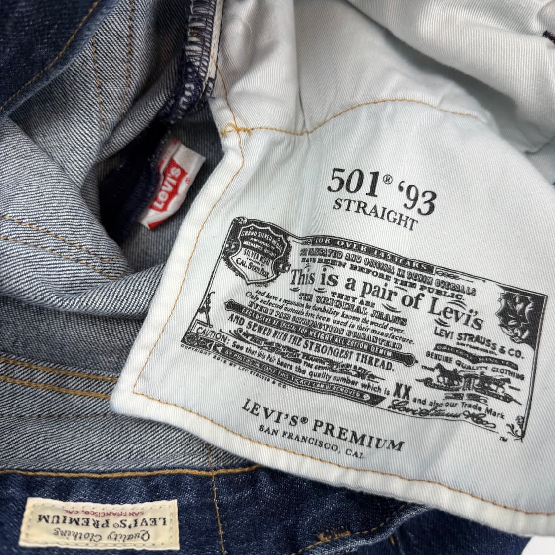 리바이스 501 93 스트레이트 데님 상품이미지7