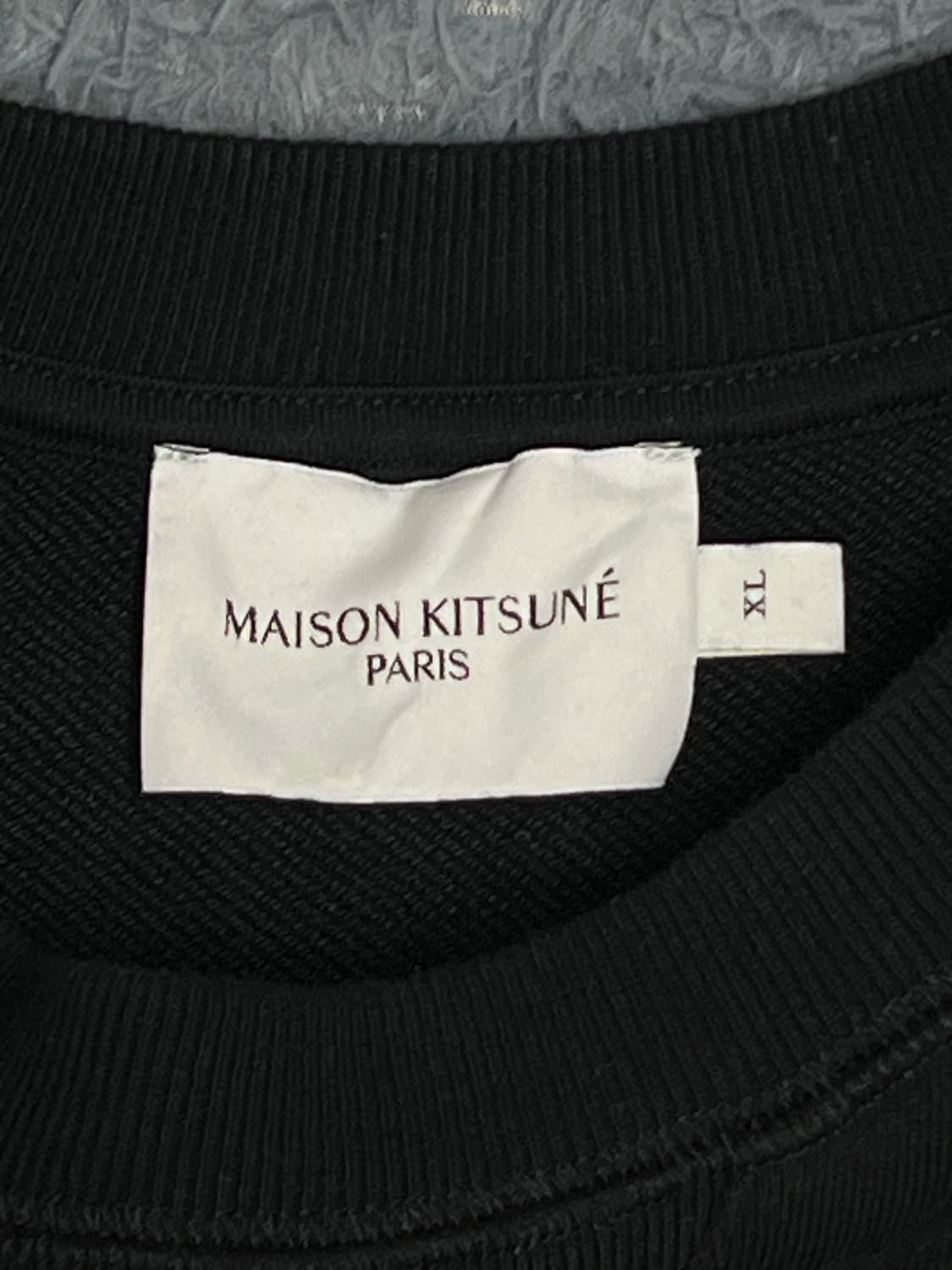 메종키츠네 폭스로고 블랙 맨투맨 XL 상품이미지4