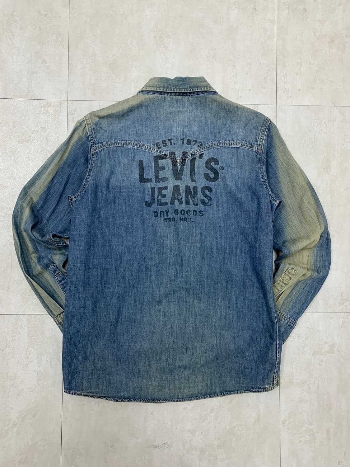 리바이스 워싱 데님 셔츠 #682 상품이미지7