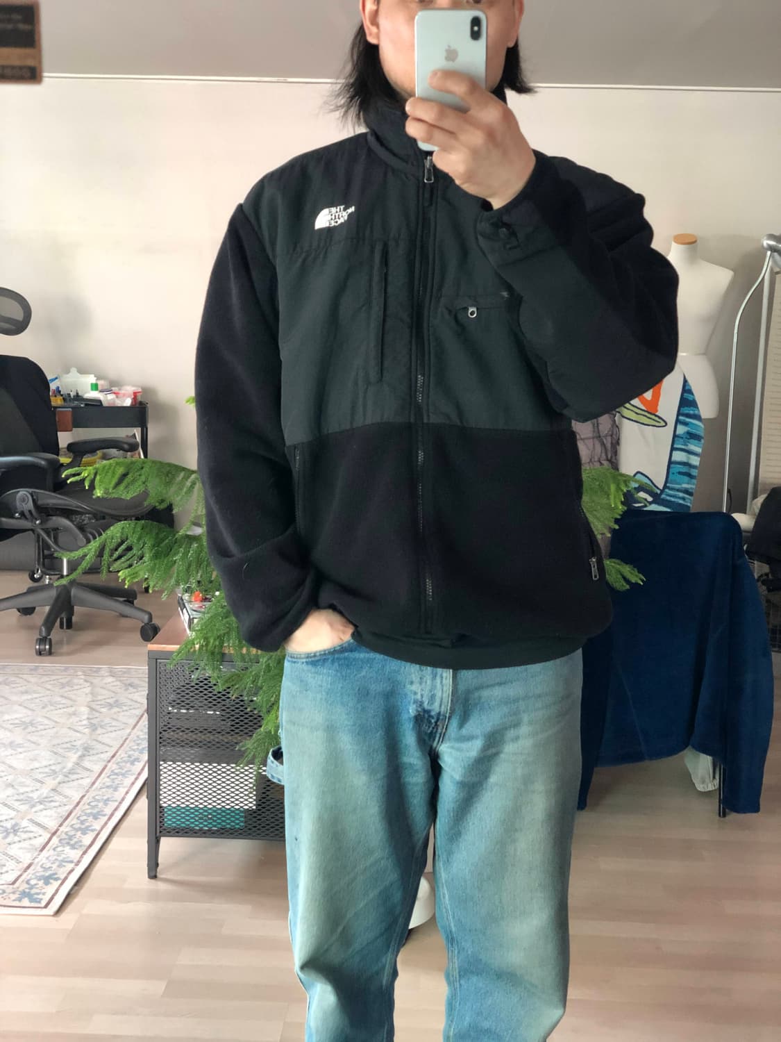 빈티지 노스페이스 데날리 블랙 후리스 폴라텍 플리스 자켓 L(105) 상품이미지2