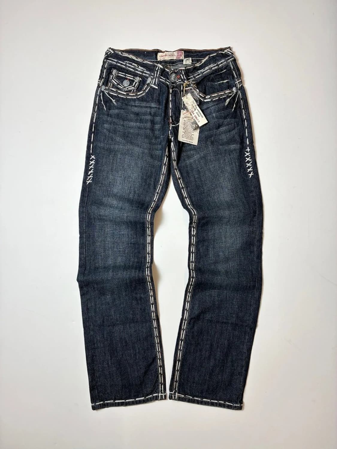 라구나비치 00'sY2K 펑크데드스탁 스티치자수데님팬츠PN88308830 상품이미지4