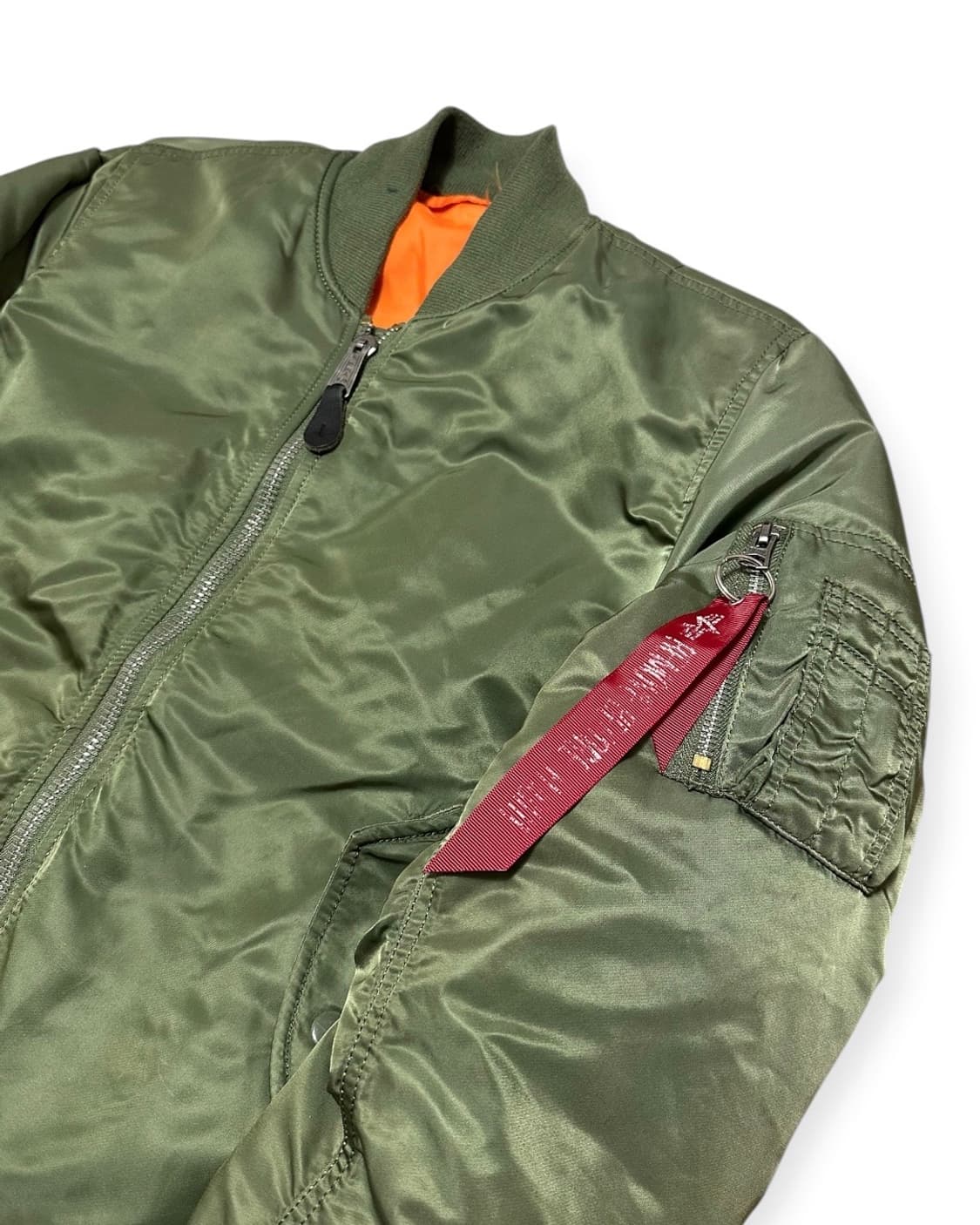 알파인더스트리 ma-1 봄버 자켓 카키 상품이미지3