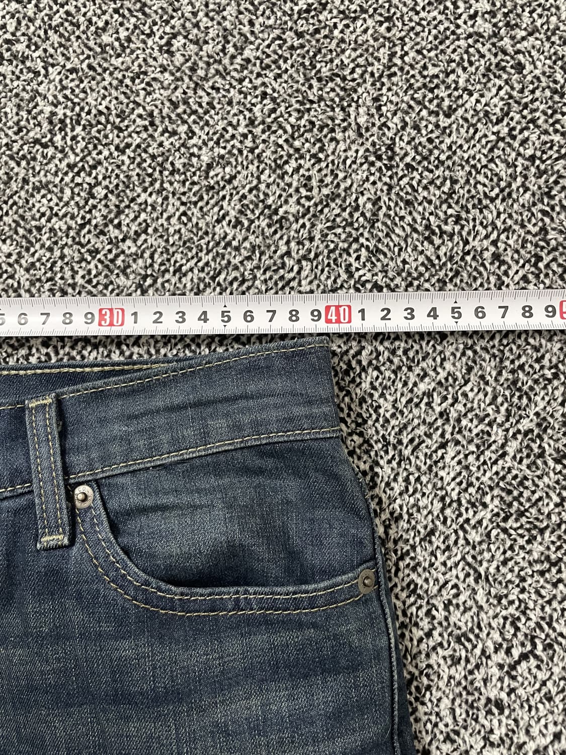 빈티지9. 리바이스 511 워시드 슬림 핏 데님팬츠 중청 청바지 상품이미지5