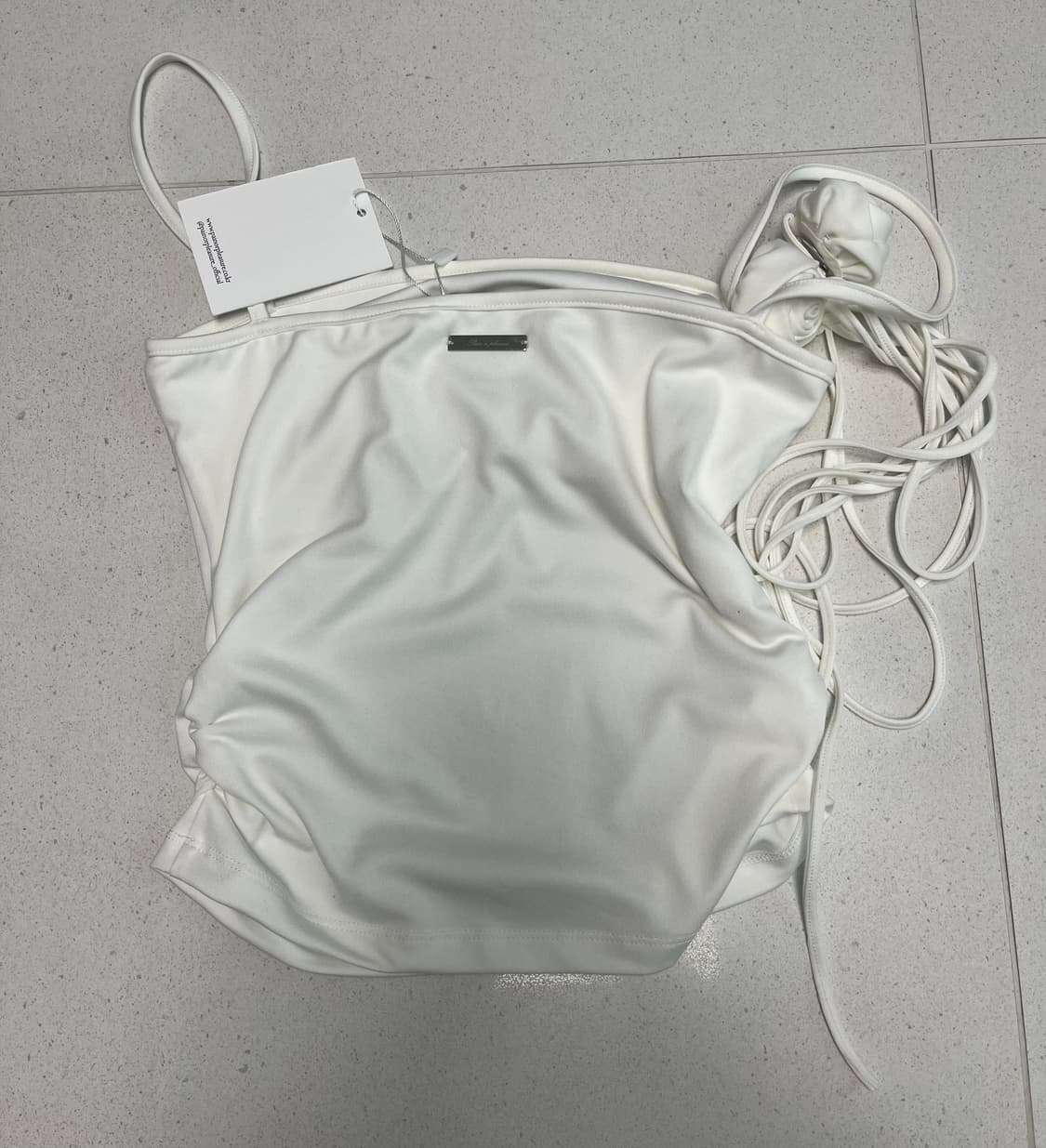 페인오어플레져 ROSE CORSAGE SLEEVELESS white 상품이미지4