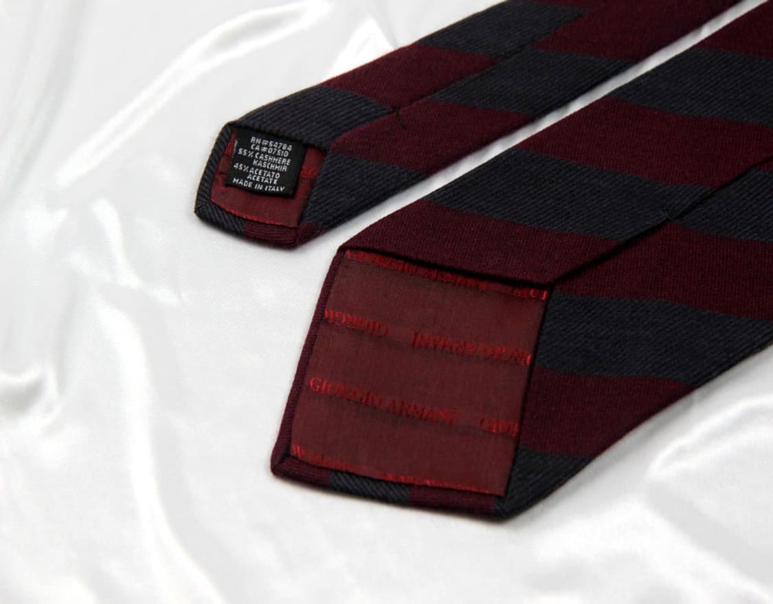 알마니 9.2cm A등급 캐시미어 남자 명품 넥타이 상품이미지4