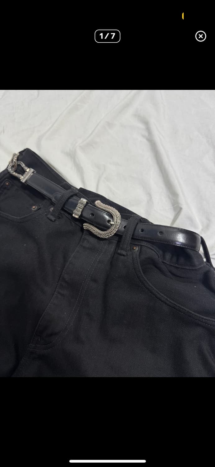 90s usa Talbots 웨스턴 레더벨트 상품이미지1