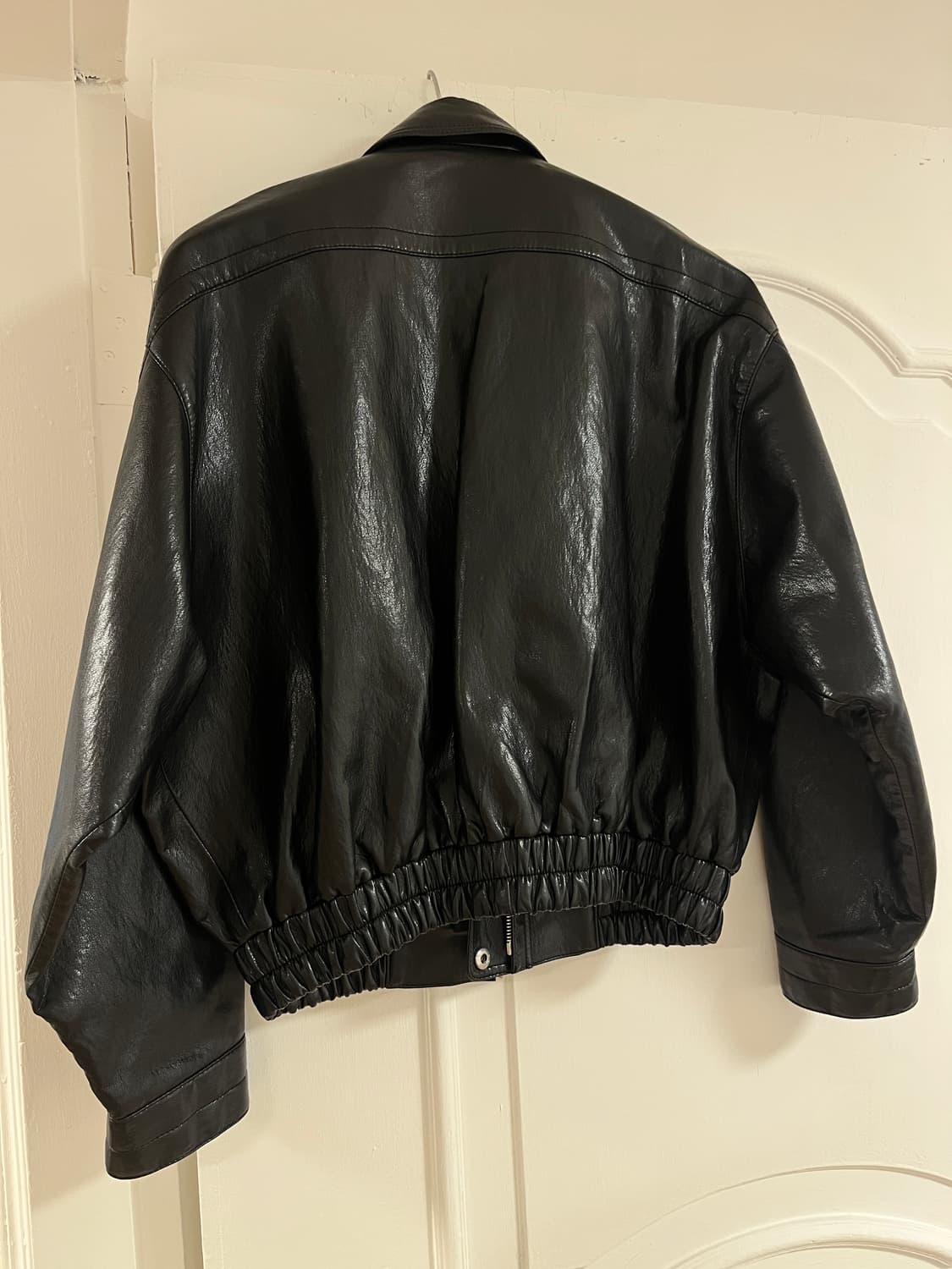 ugst 어그스트 비건 레더 블루종 자켓 상품이미지3