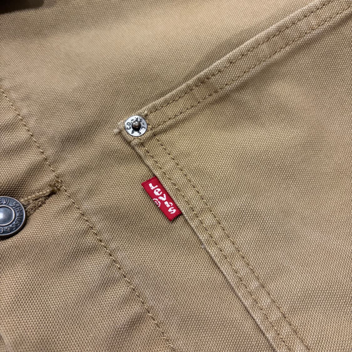 [M] 리바이스 브라운 코듀로이 카라 포켓 워크 자켓 D777 상품이미지4