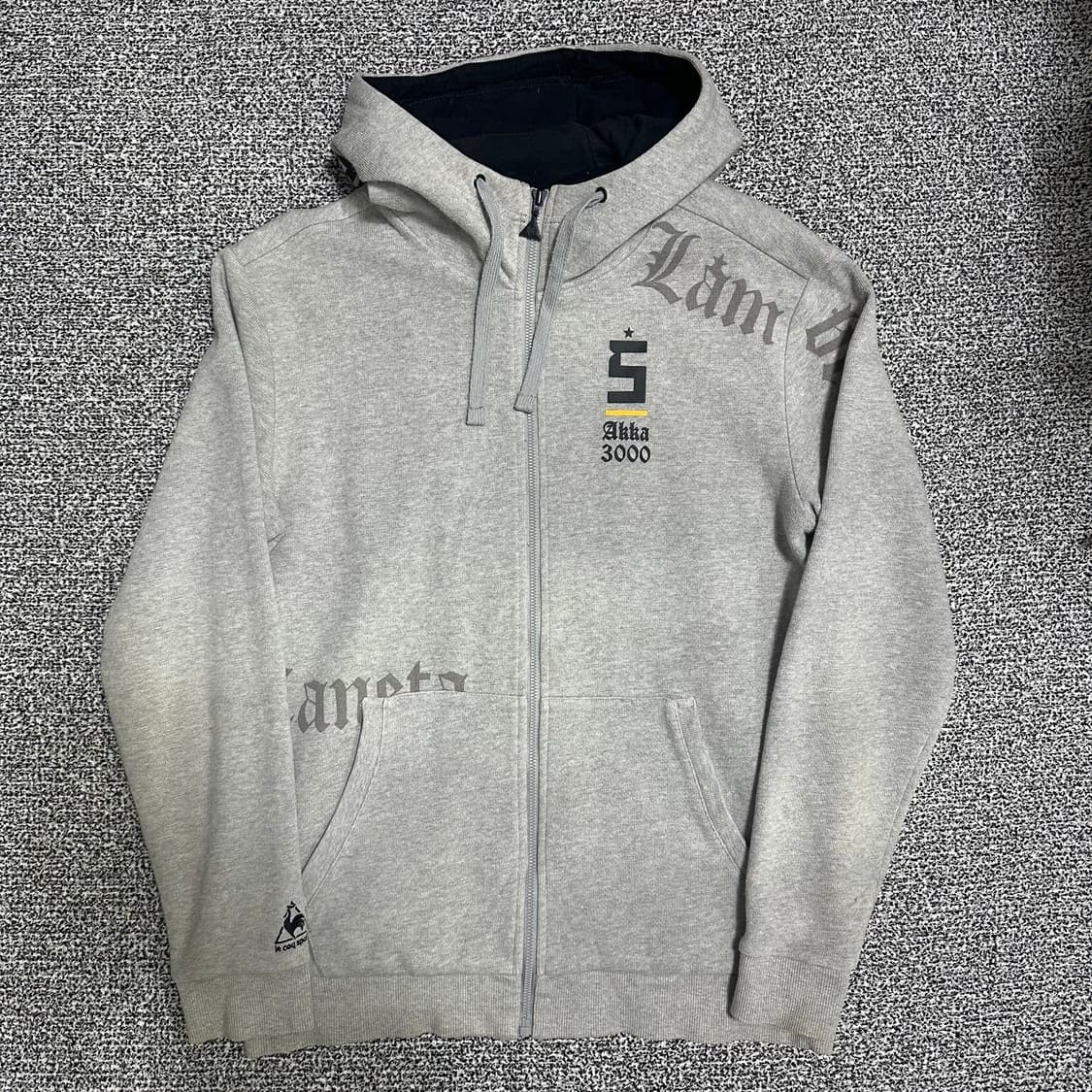 (100) 르꼬끄 Akka 회색 후드집업 상품이미지1