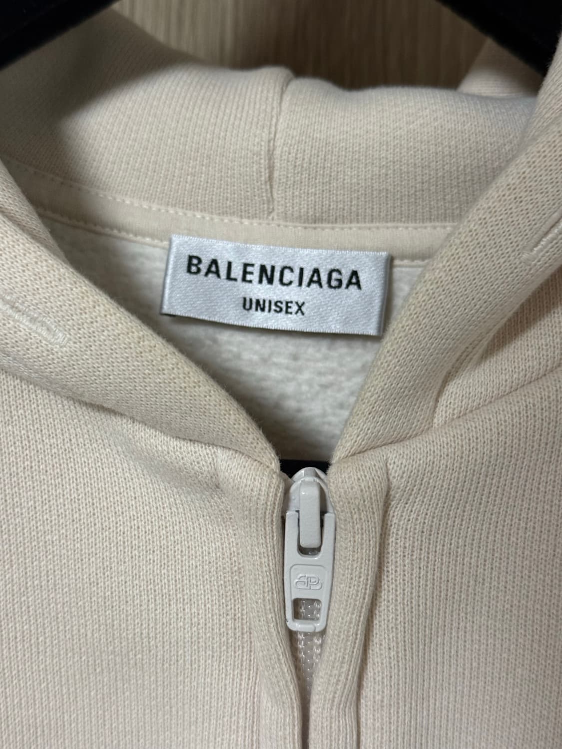 발렌시아가 백로고 자수 오버핏 후드집업  상품이미지4