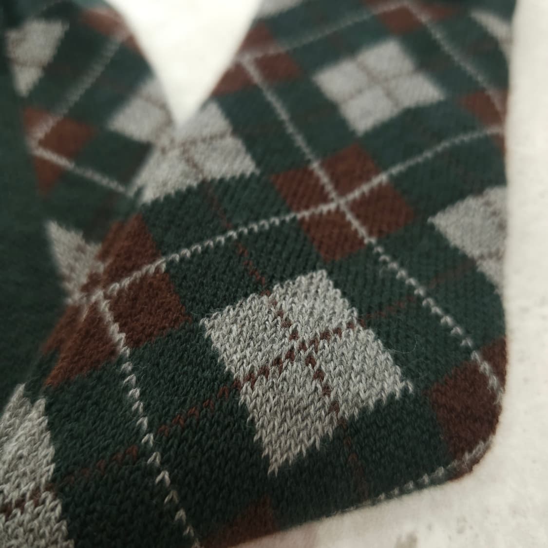 JPN 아가일 패턴 양말 상품이미지2