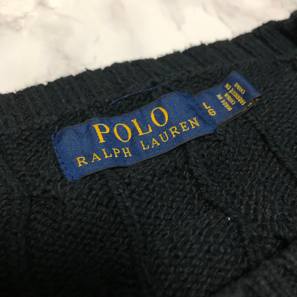 폴로 랄프로렌 꽈배기 니트 상태굿 남성용 상품이미지4