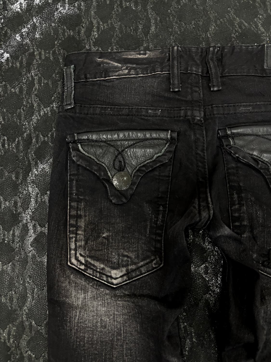 “Lolita Jeans” 00‘s Rare Leather Detail  상품이미지6