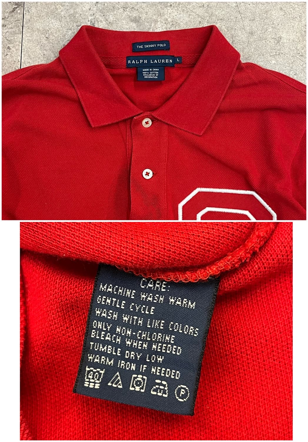 폴로 랄프로렌 치프키프 카라티 레드 L #csz2313 상품이미지5
