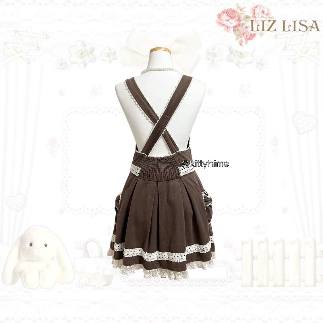 Liz lisa 고전 리즈리사 라떼맛 리본원피스 라떼갸루 히메갸루히메카지 상품이미지2